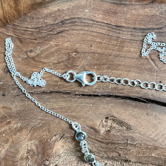 Blue fire labradorite necklace (A-1) - Picture 6 of 7